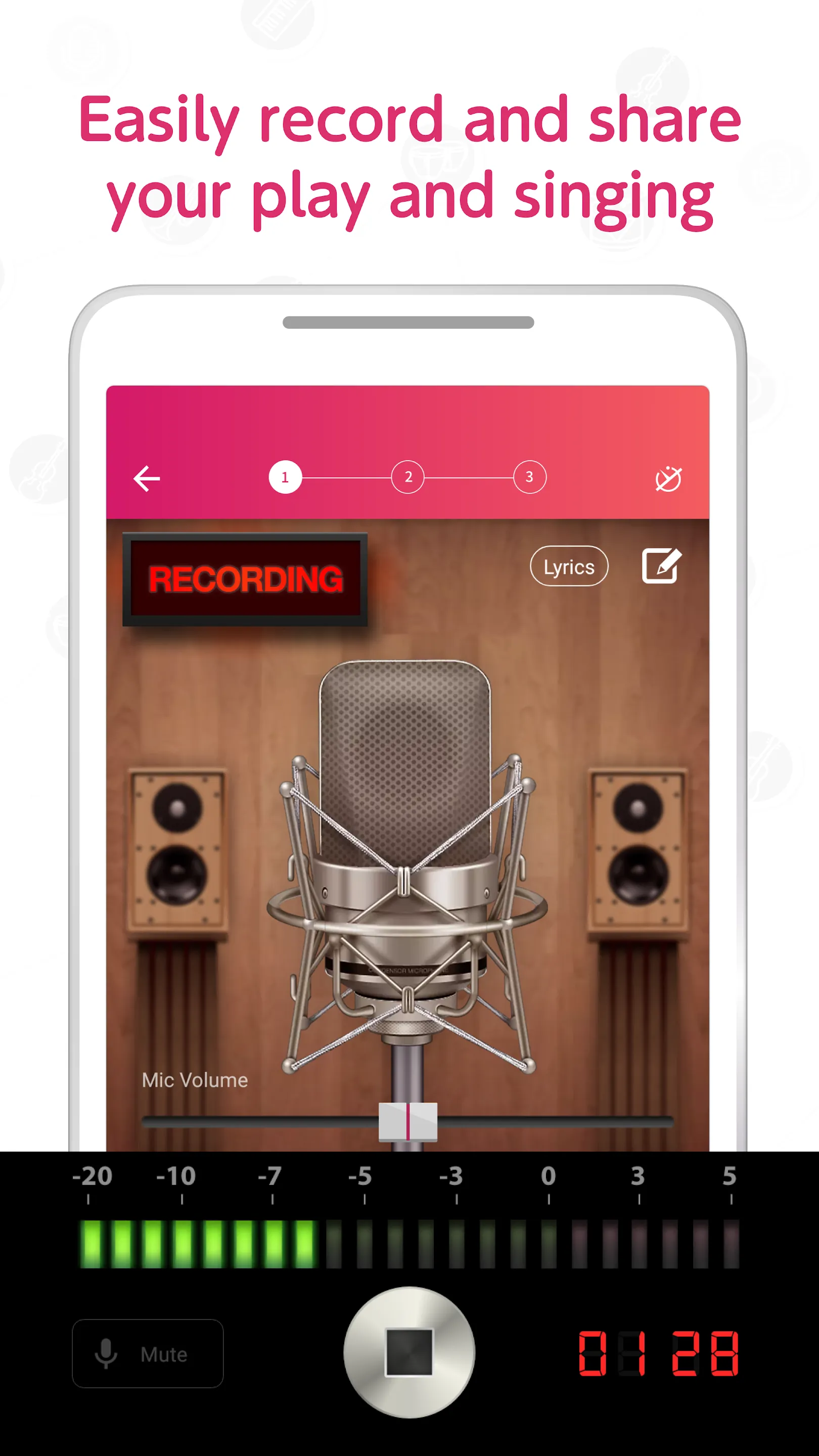 Record your music, sing - nana | Indus Appstore | Screenshot