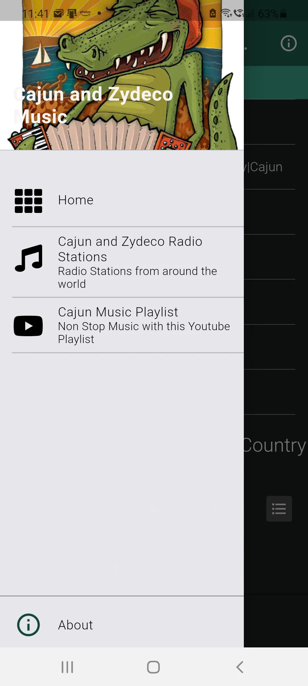 Cajun & Zydeco Music Radio | Indus Appstore | Screenshot