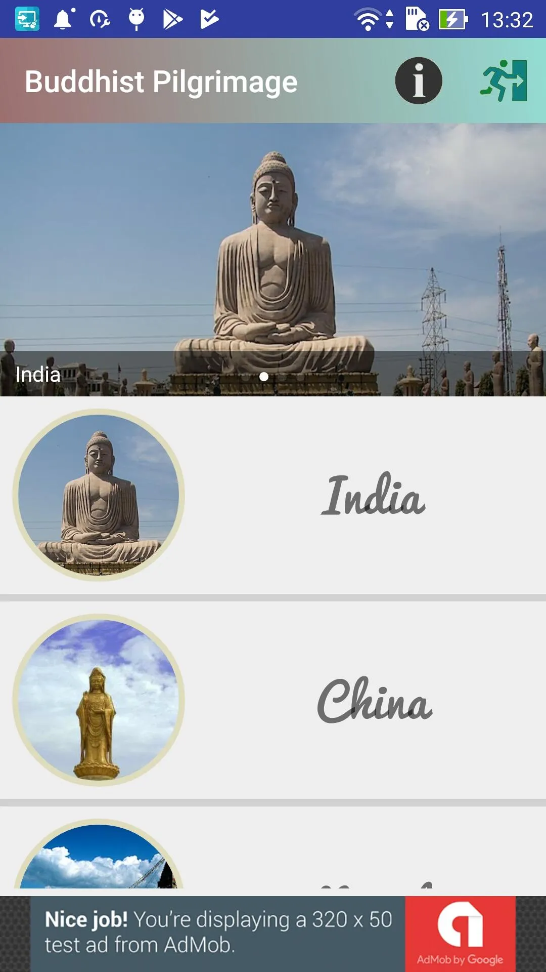 Buddha pilgrimage sites | Indus Appstore | Screenshot