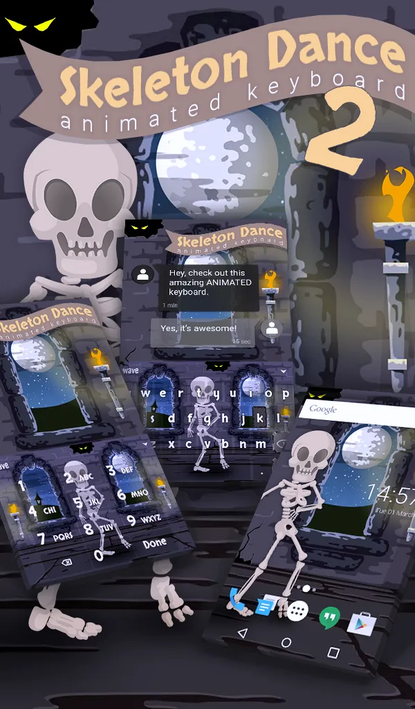 Skeleton Dance Wallpaper Theme | Indus Appstore | Screenshot