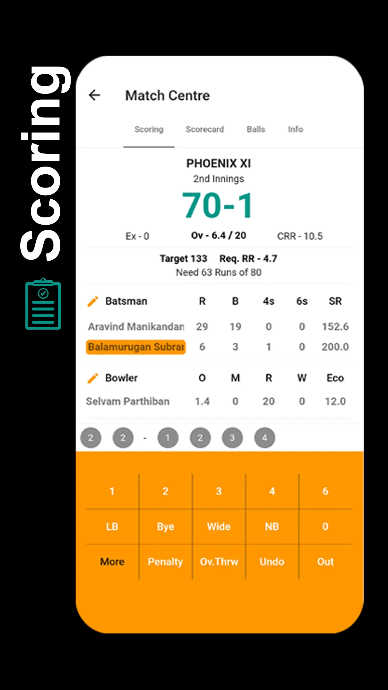 STUMPS - The Cricket Scorer | Indus Appstore | Screenshot