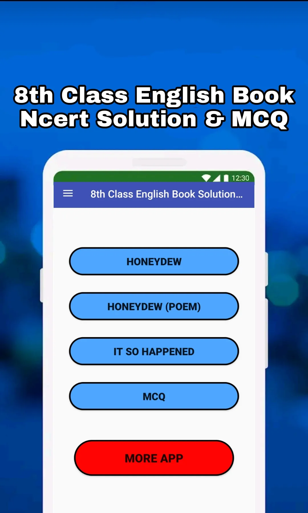 8th Class English Solution MCQ | Indus Appstore | Screenshot