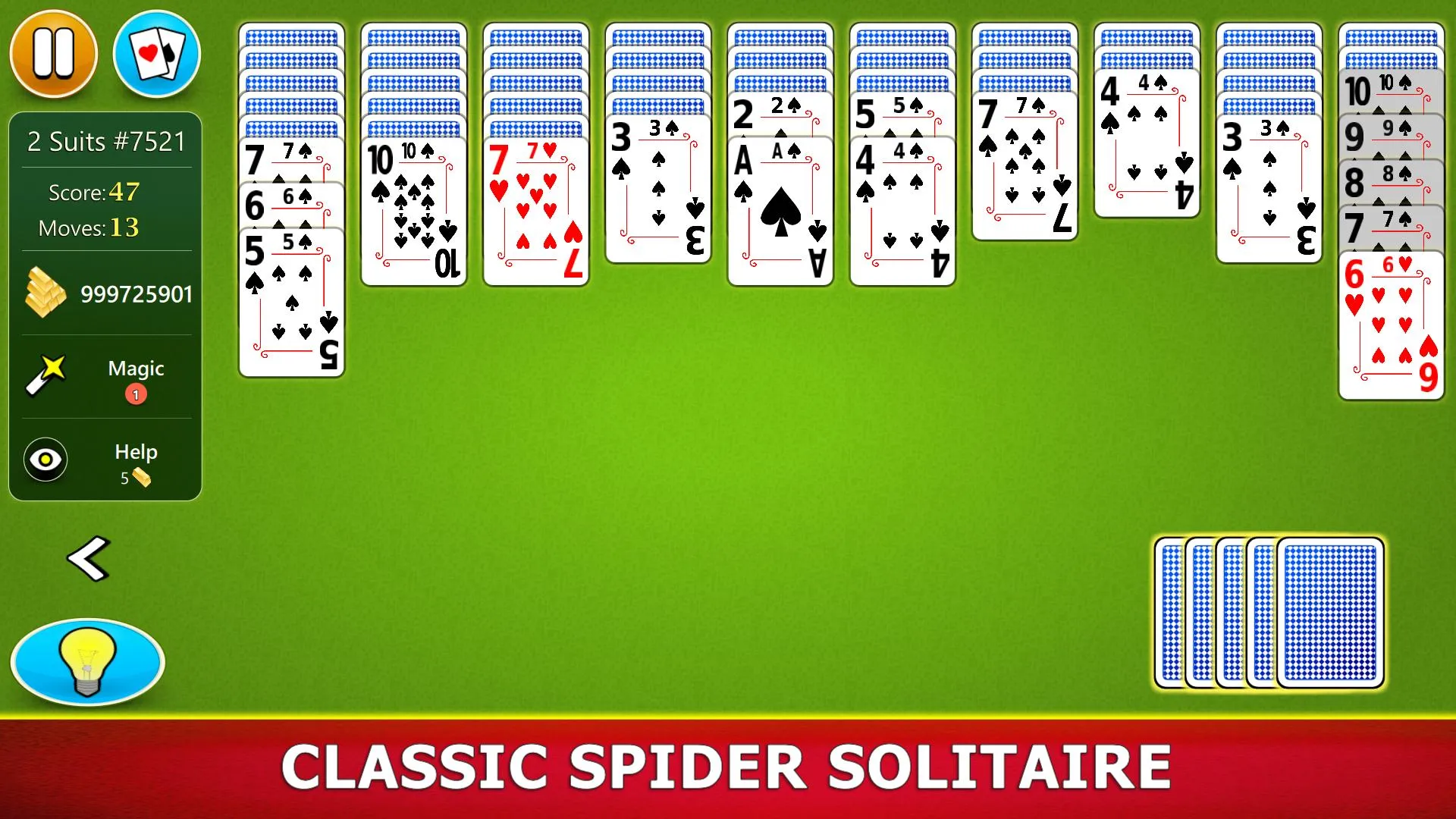 Spider Solitaire Mobile | Indus Appstore | Screenshot