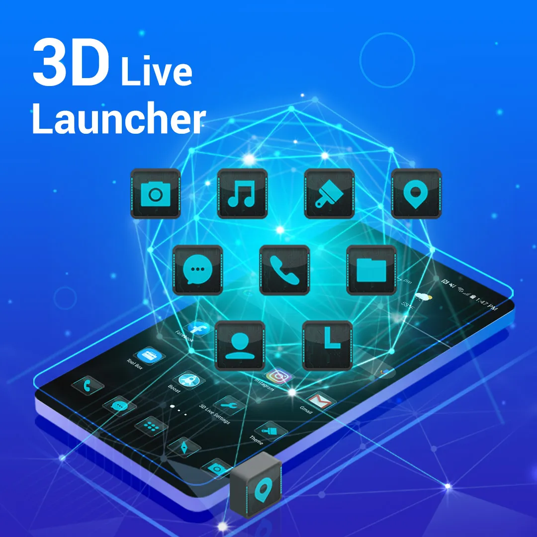 3D Launcher -Perfect 3D Launch | Indus Appstore | Screenshot