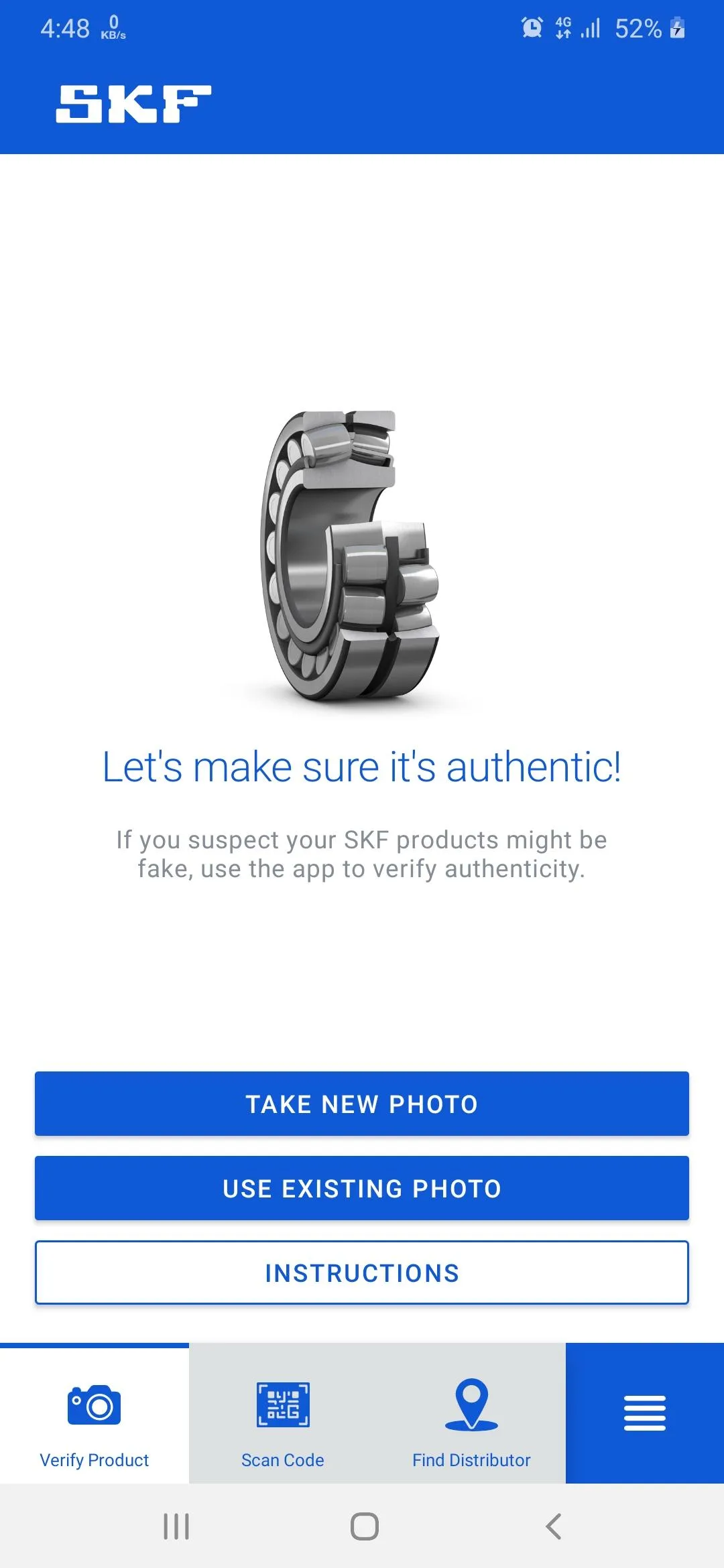 SKF Authenticate | Indus Appstore | Screenshot