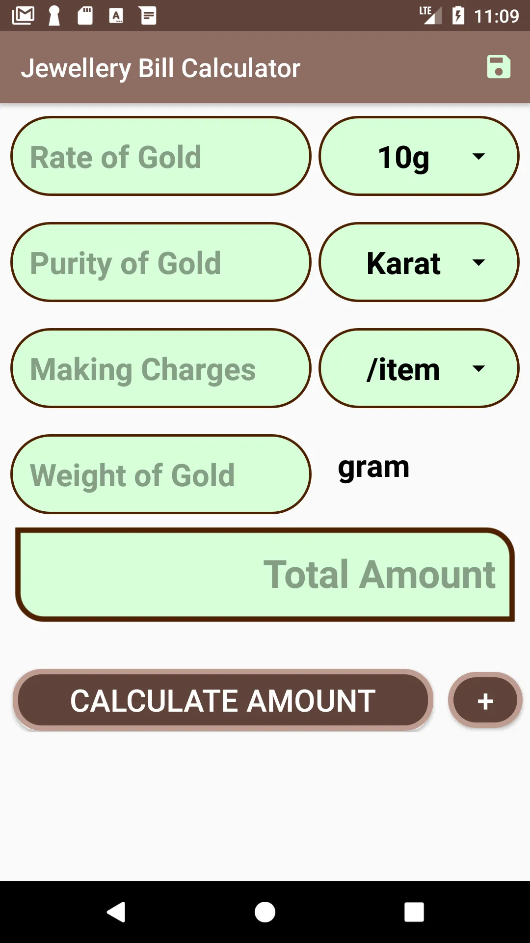 Jewellery Bill Calculator | Indus Appstore | Screenshot