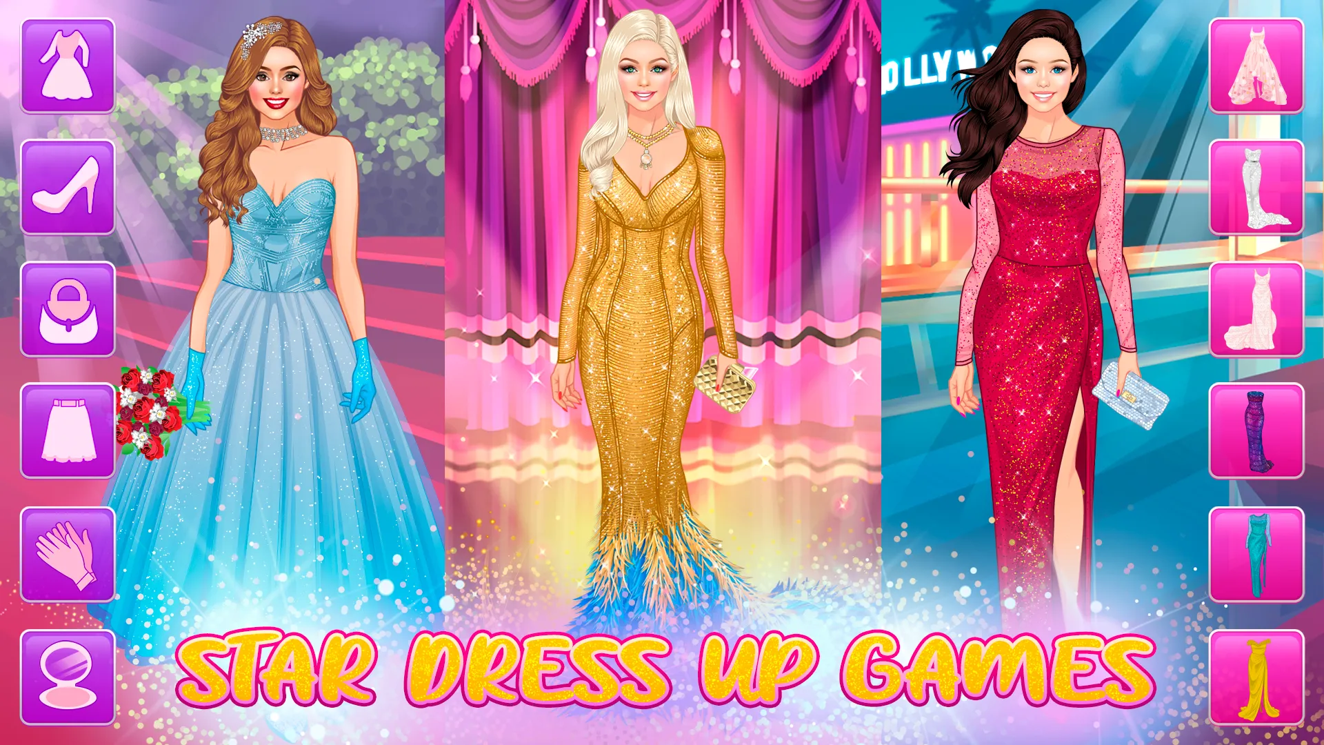 Red Carpet Dress Up Girls Game | Indus Appstore | Screenshot