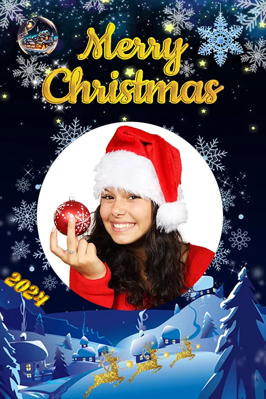 Christmas 2024 Photo Frame | Indus Appstore | Screenshot