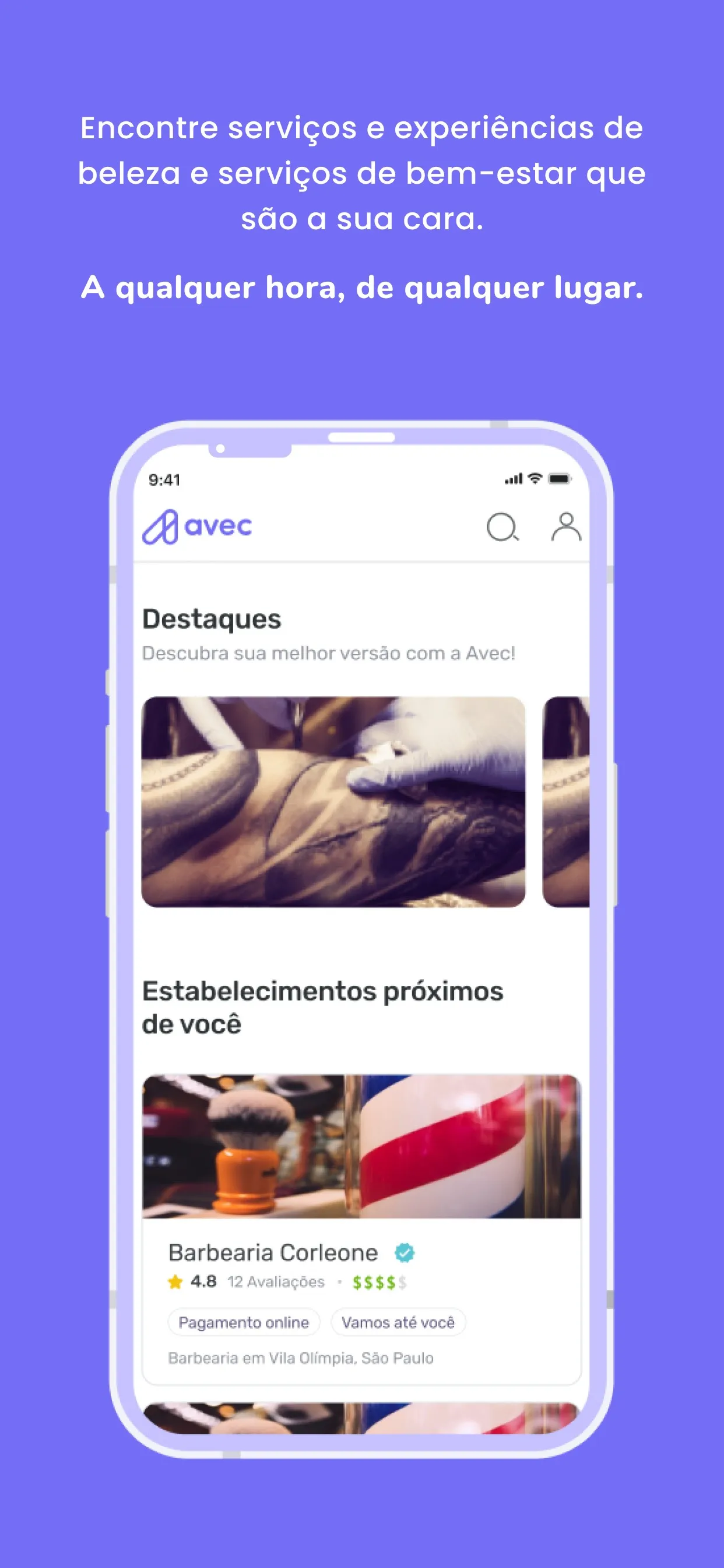 Avec: serviços de beleza e age | Indus Appstore | Screenshot