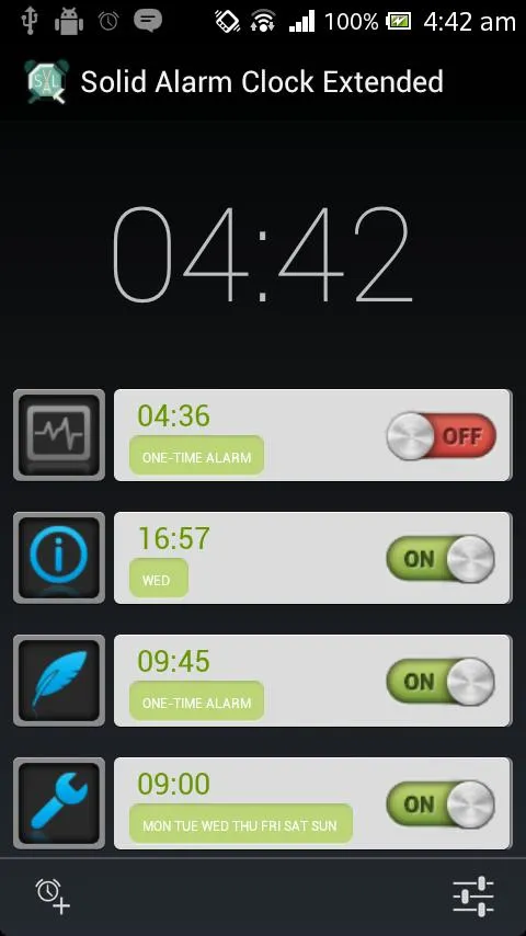 Solid Alarm Clock Extended | Indus Appstore | Screenshot