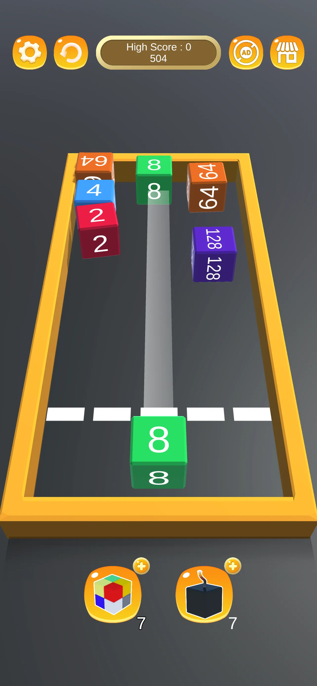 Chain Cube Merge: 2048 3D Game | Indus Appstore | Screenshot