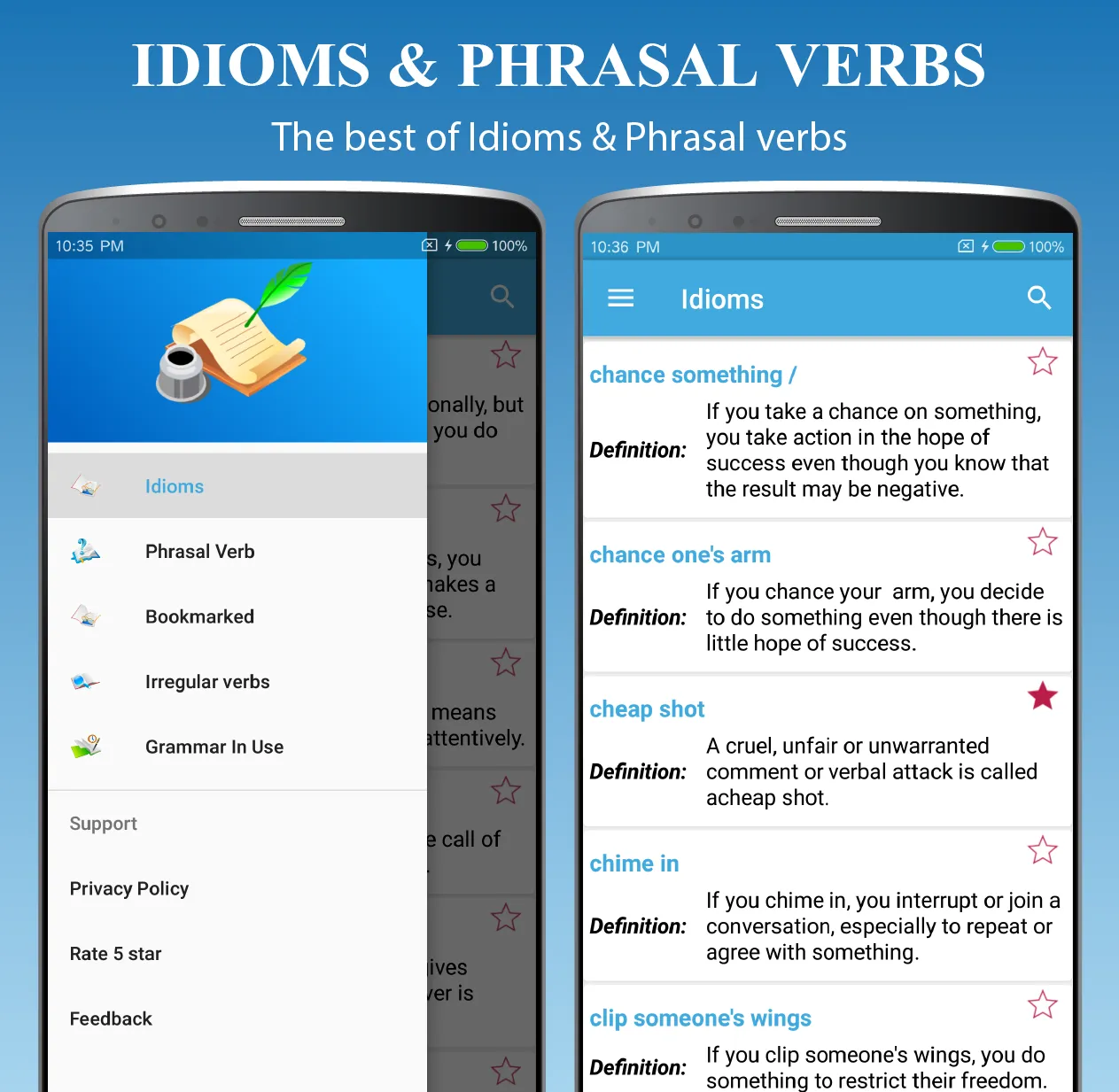 English Idioms & Phrasal Verbs | Indus Appstore | Screenshot