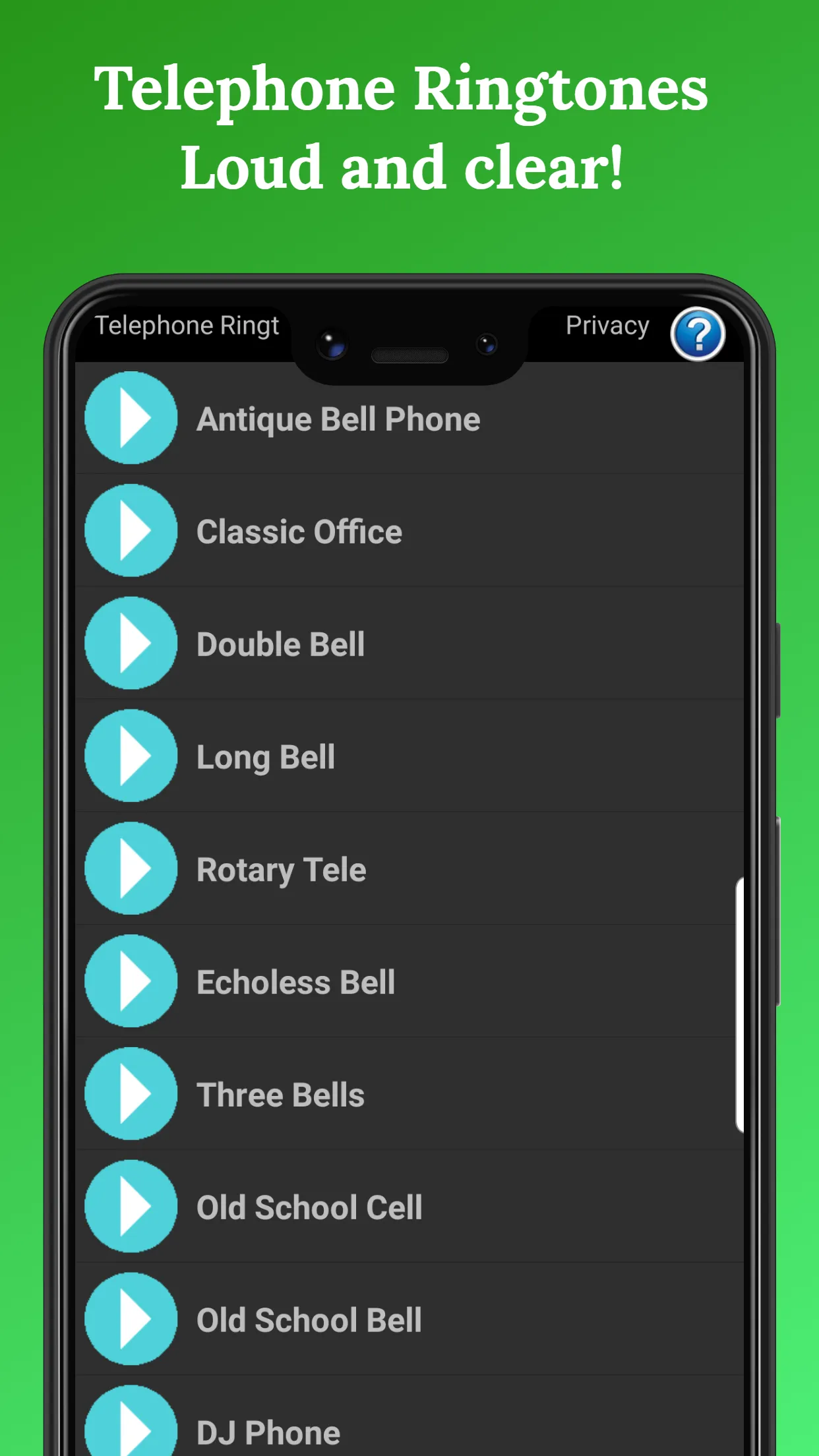 Telephone Ringtones | Indus Appstore | Screenshot