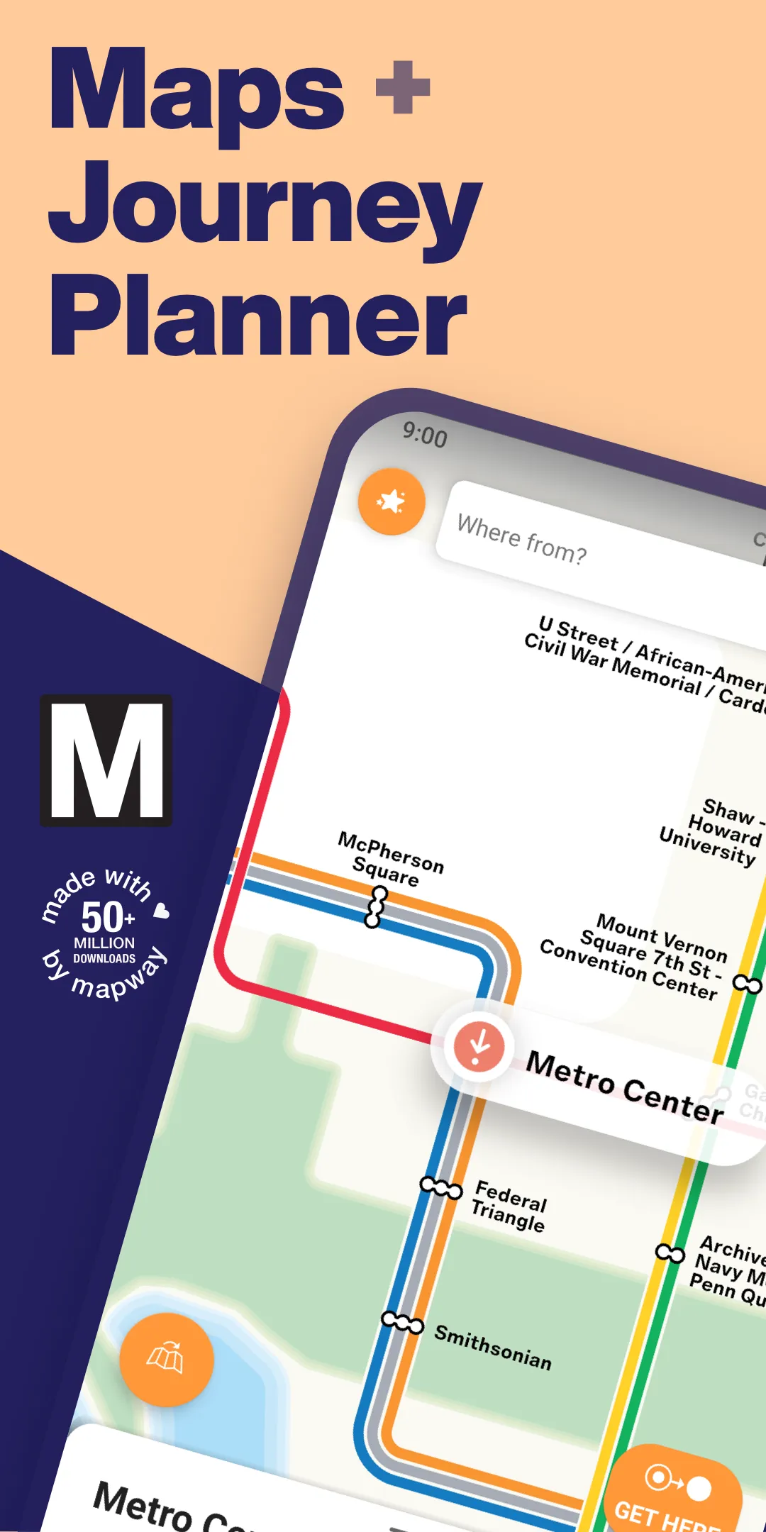 Washington DC Metro Route Map | Indus Appstore | Screenshot