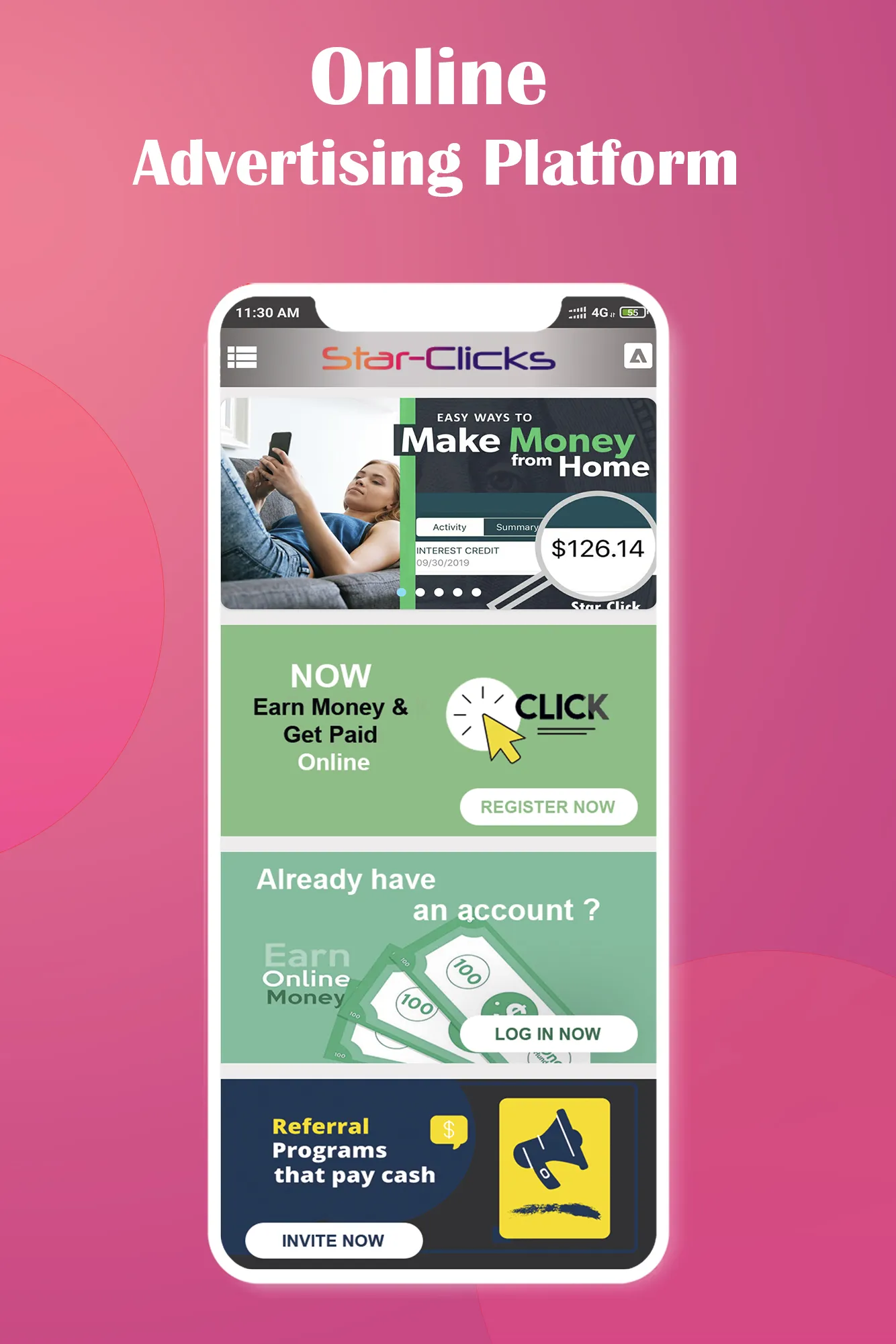 Star Clicks Earn Money Online | Indus Appstore | Screenshot