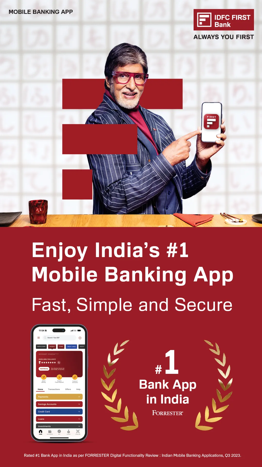 IDFC FIRST Bank: MobileBanking | Indus Appstore | Screenshot