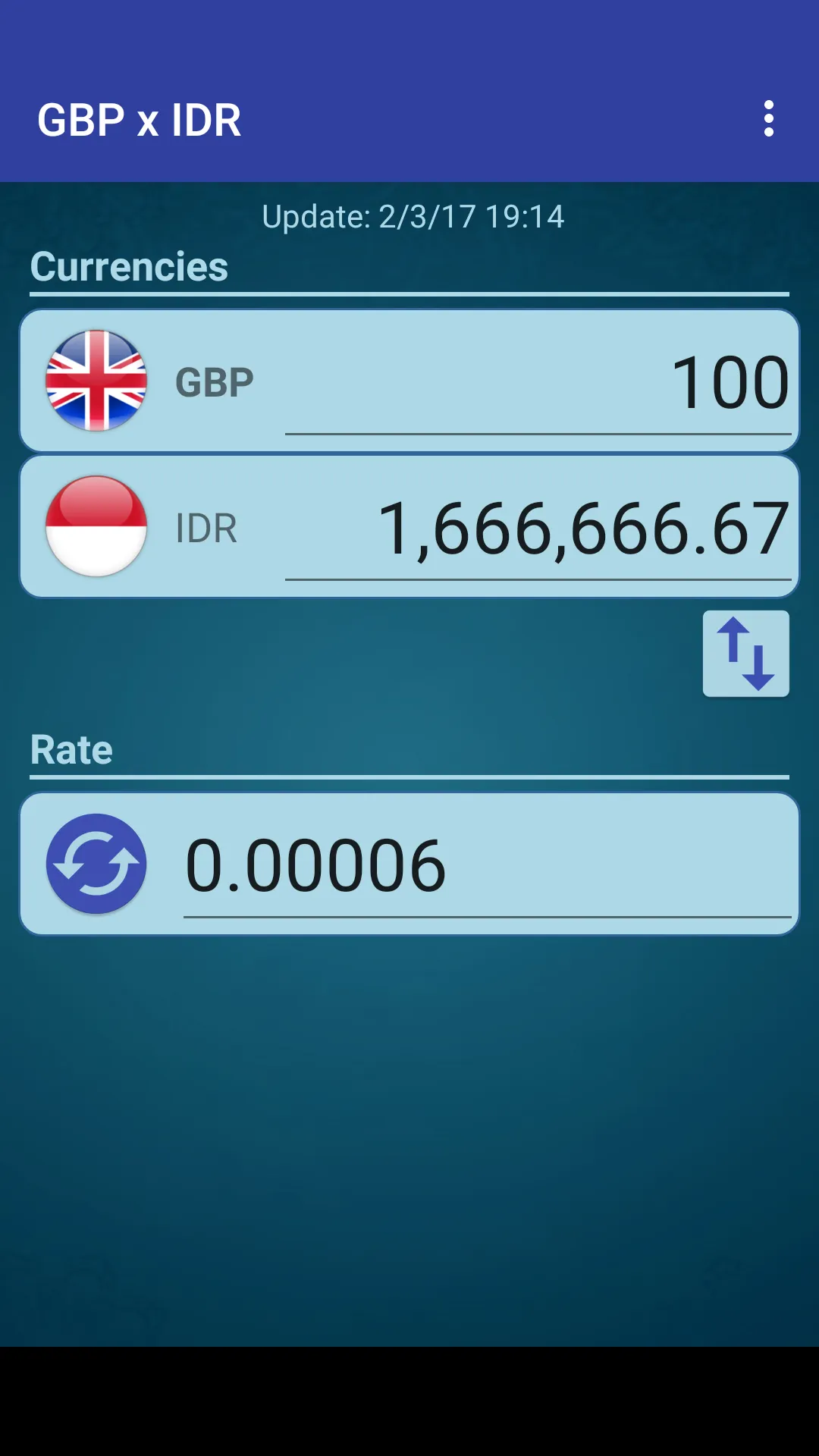 Pound GBP x Indonesian Rupiah | Indus Appstore | Screenshot