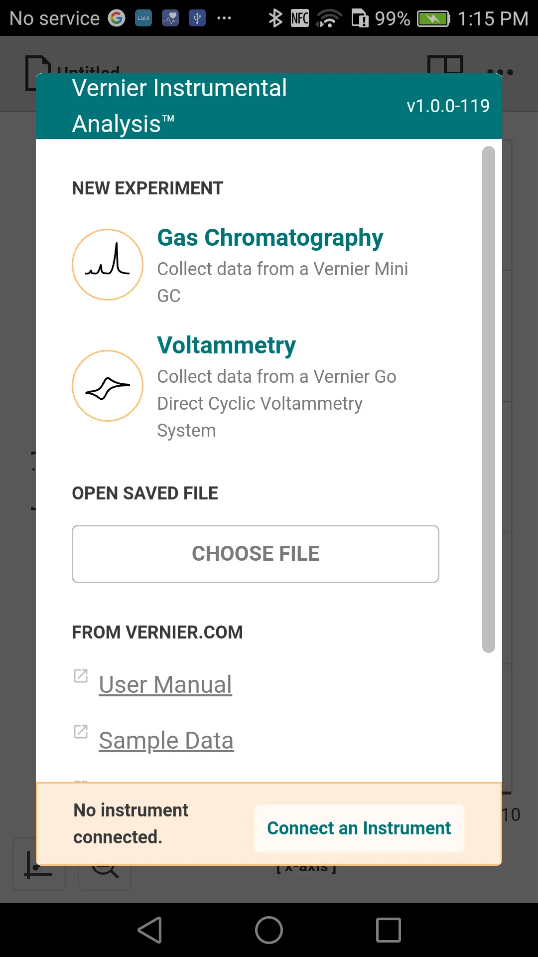 Vernier Instrumental Analysis | Indus Appstore | Screenshot