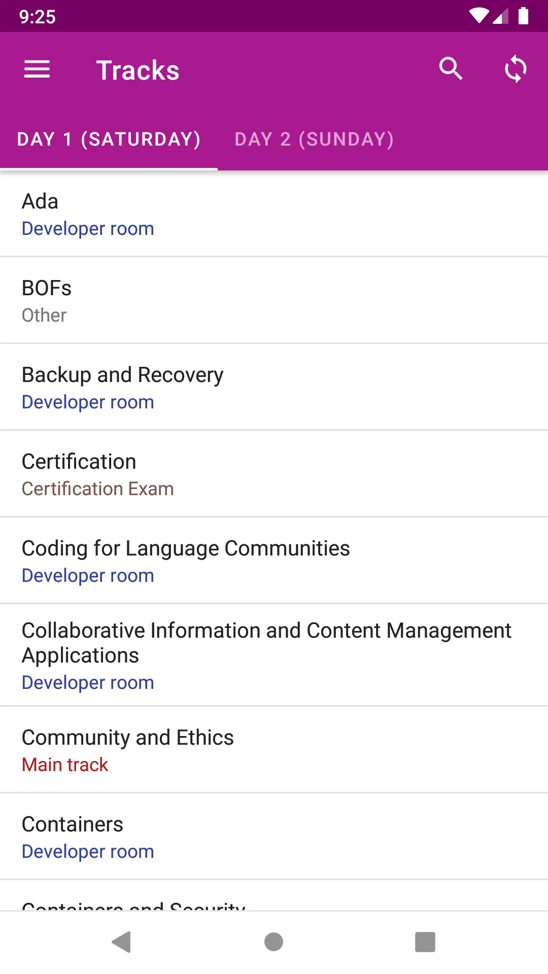FOSDEM Companion | Indus Appstore | Screenshot