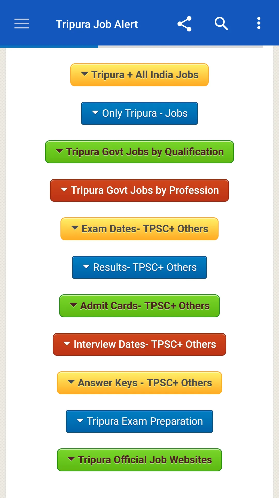 Tripura Job Alert | Indus Appstore | Screenshot