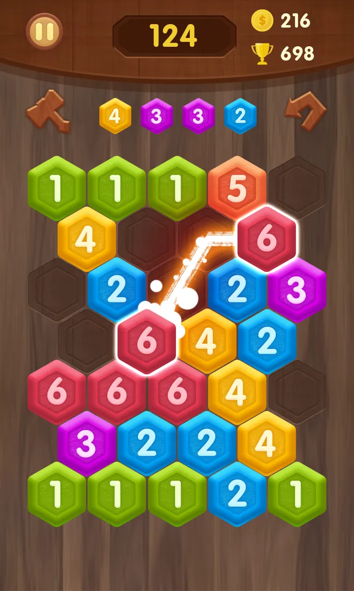 Hexa Crush Cell Puzzle | Indus Appstore | Screenshot