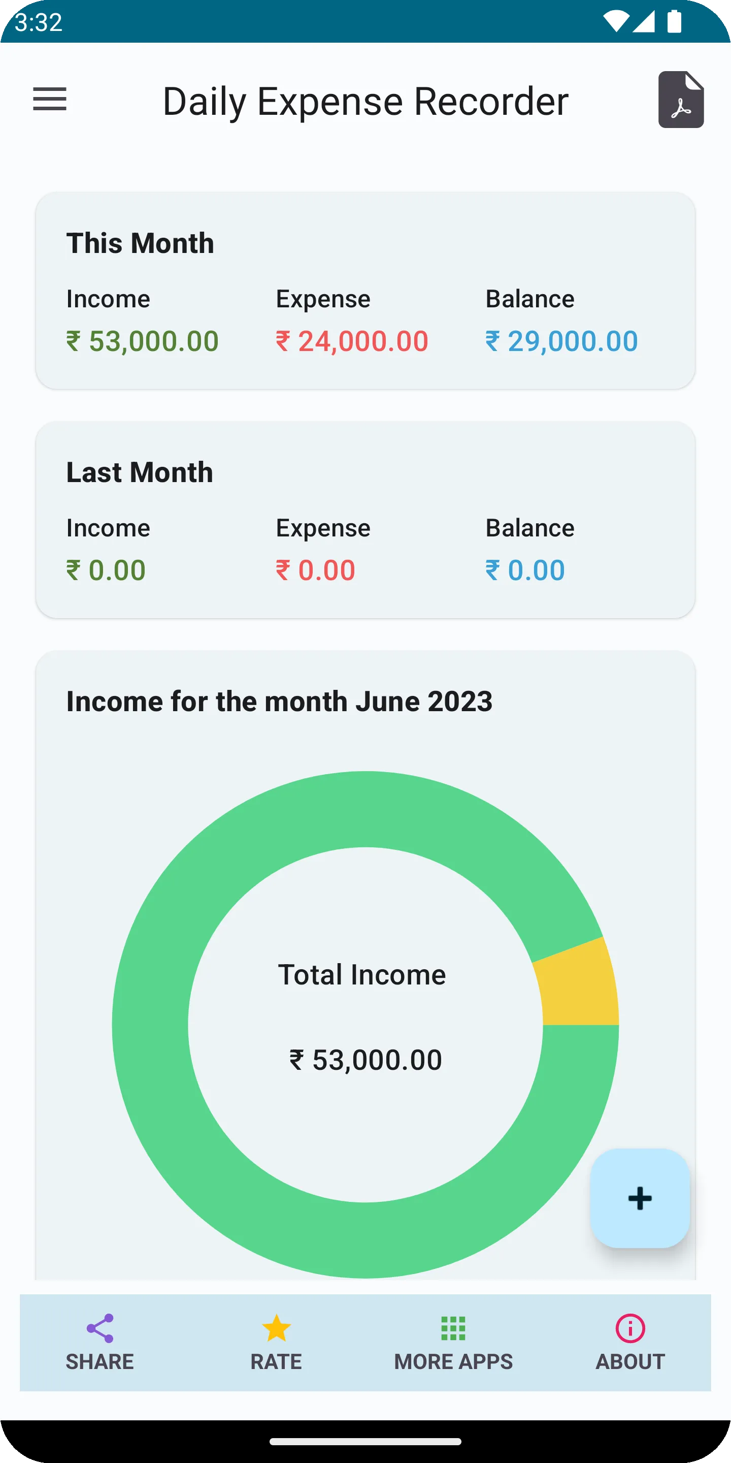 Daily Expense Recorder | Indus Appstore | Screenshot