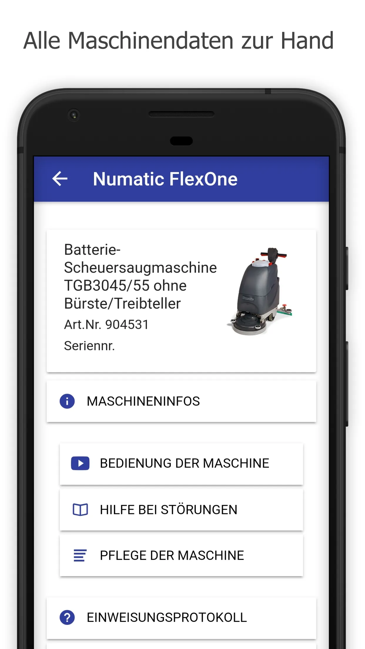 Numatic FlexOne Manager | Indus Appstore | Screenshot