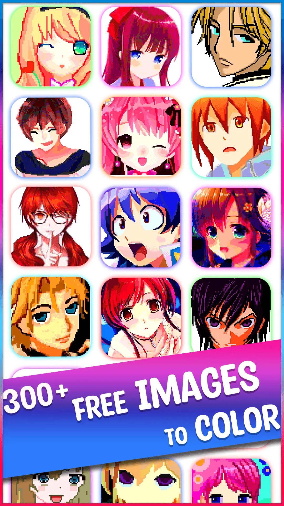 Anime Manga Pixel Art Coloring | Indus Appstore | Screenshot