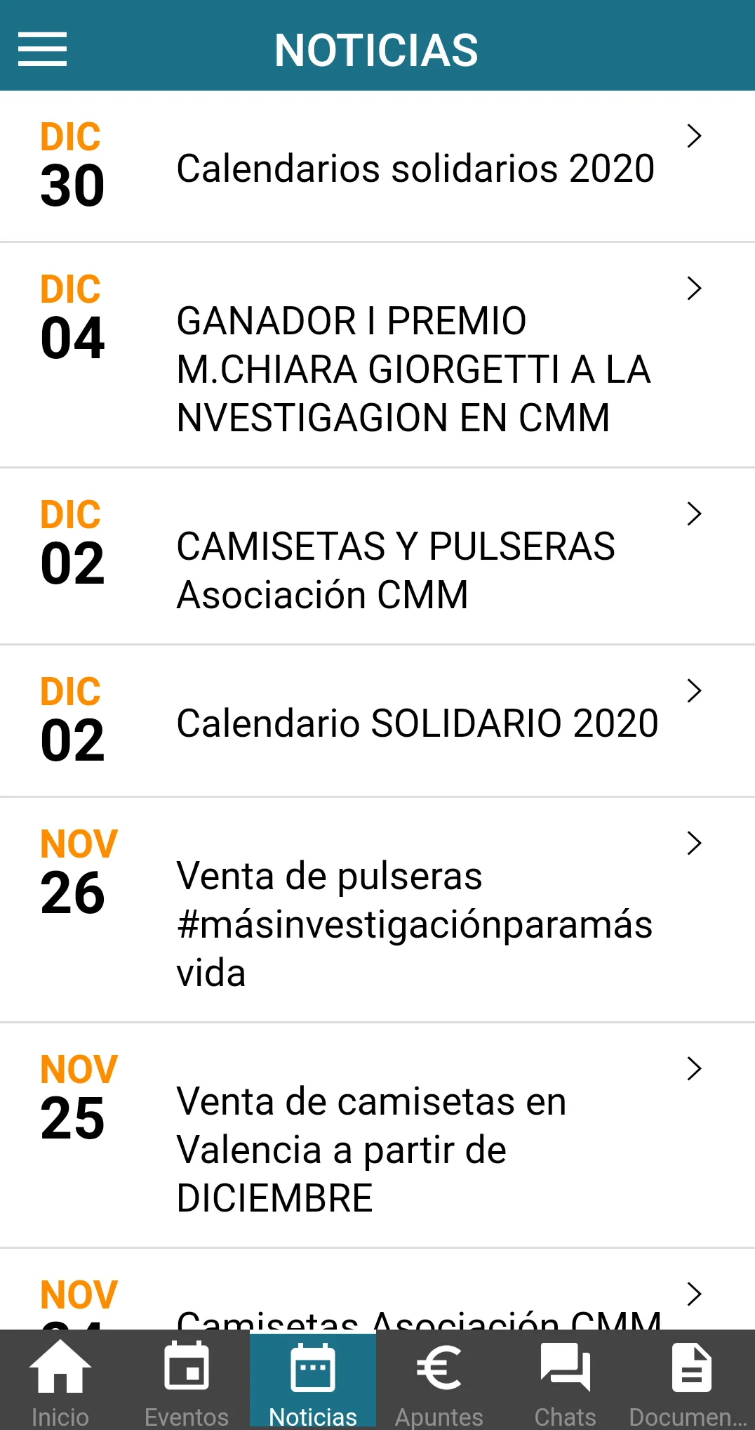 Asoc.  Cáncer Mama Metastásico | Indus Appstore | Screenshot