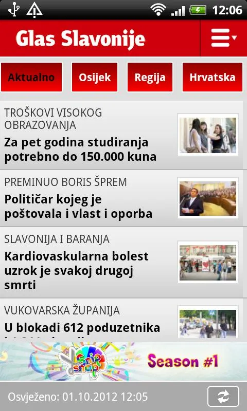 Glas Slavonije | Indus Appstore | Screenshot