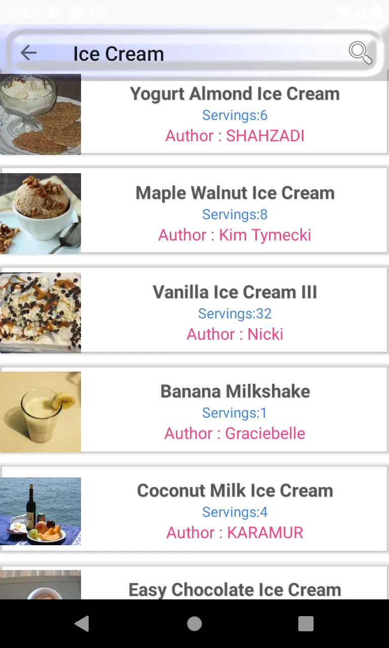 frozen dessert recipe | Indus Appstore | Screenshot