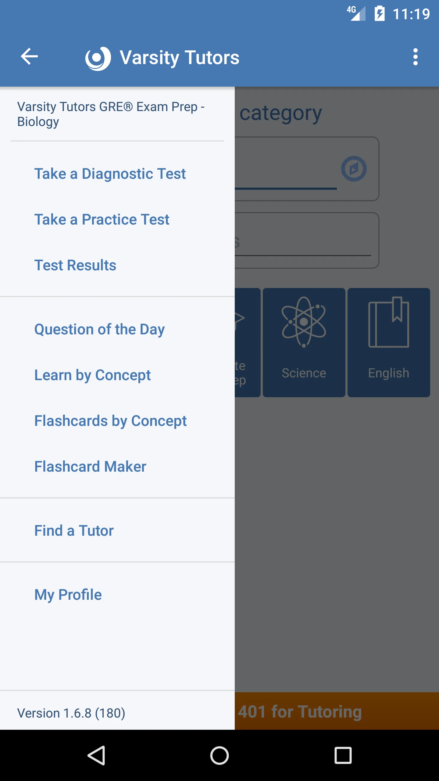 GRE Biology Practice & Prep | Indus Appstore | Screenshot