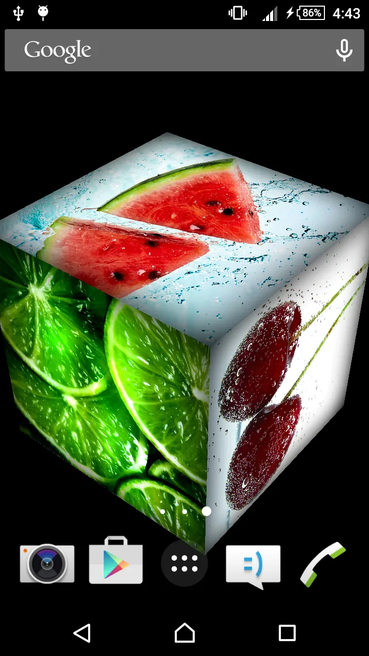 Juicy Cube Live Wallpaper | Indus Appstore | Screenshot