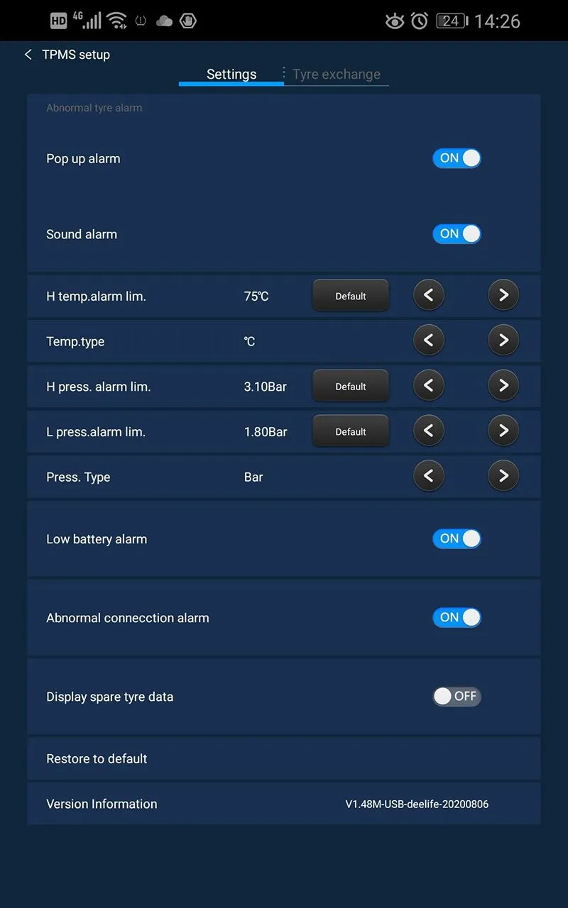 Deelife TPMS for MU7J MU9F | Indus Appstore | Screenshot