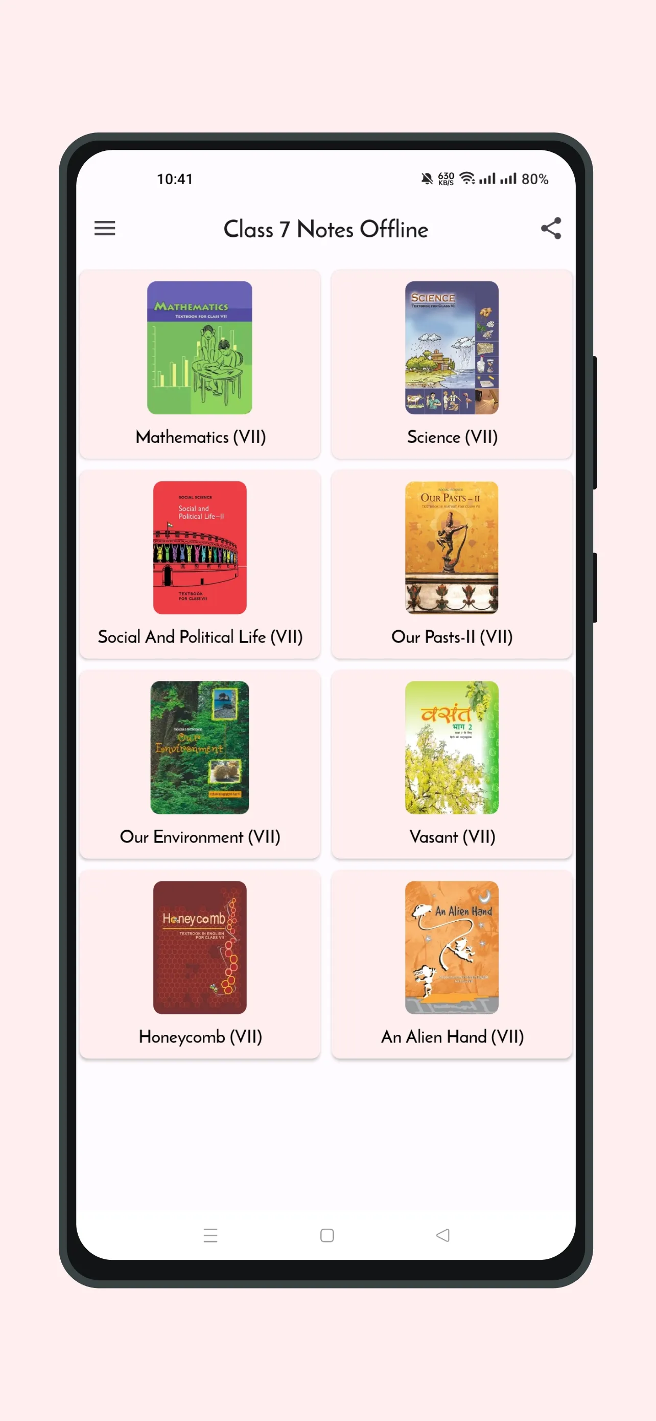 Class 7 Notes Offline | Indus Appstore | Screenshot