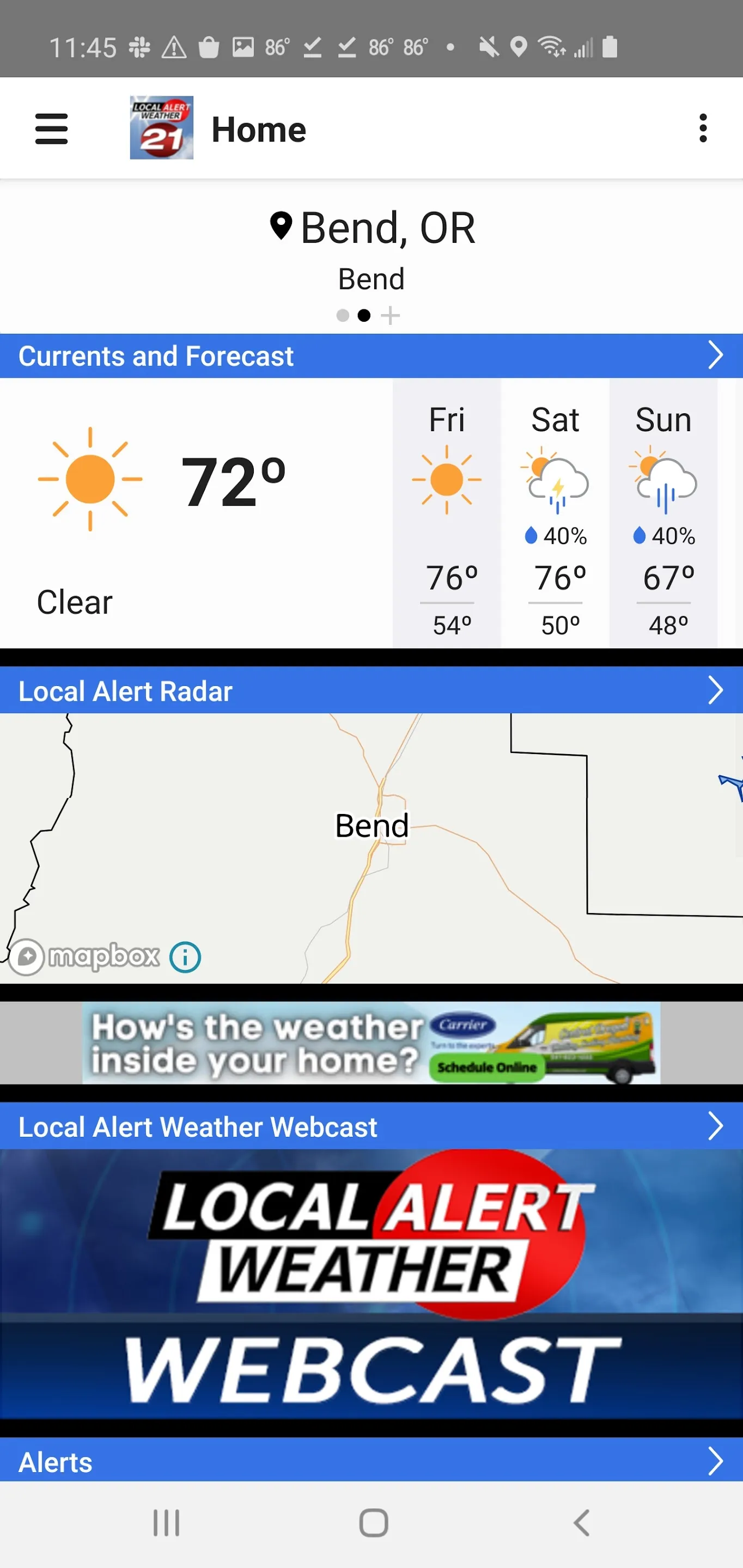 KTVZ NewsChannel 21 Weather | Indus Appstore | Screenshot