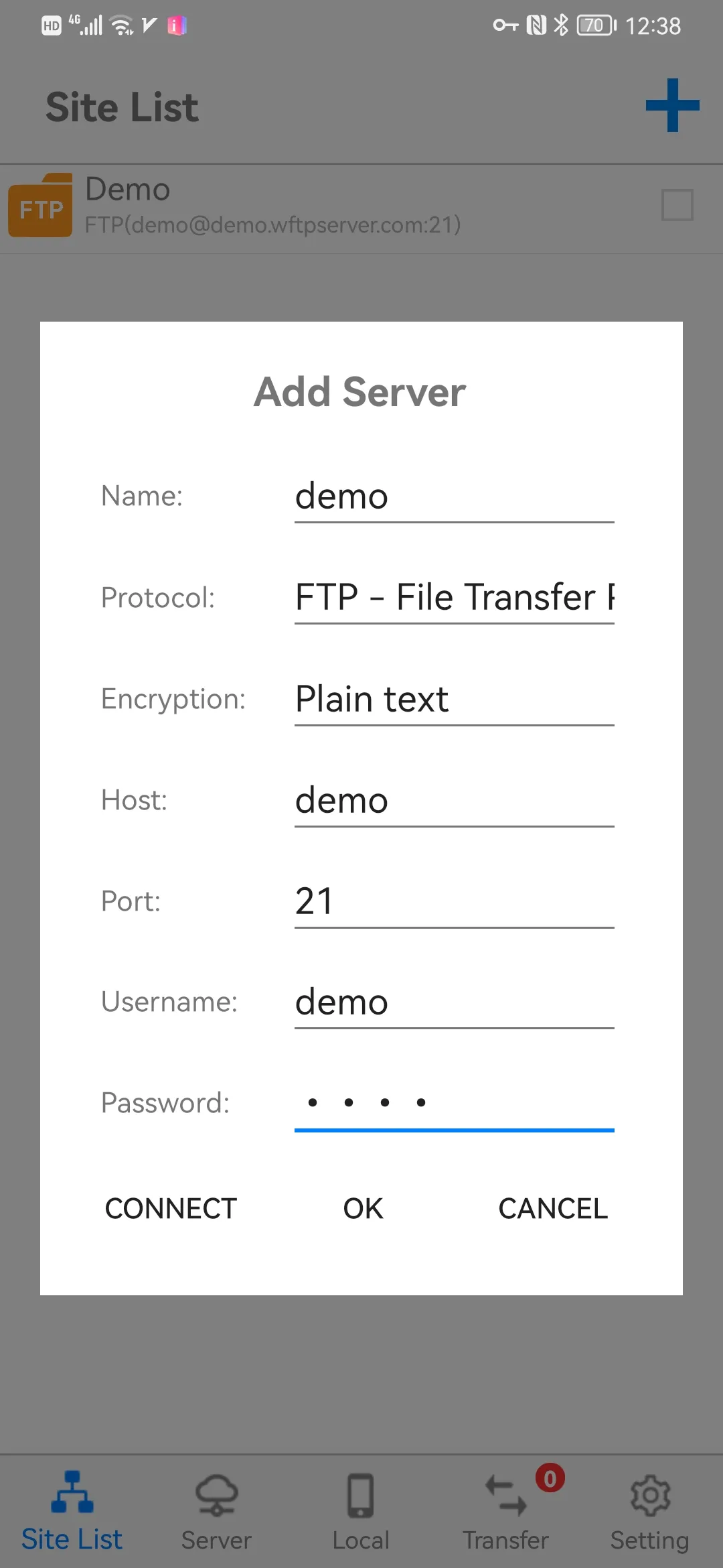 FTP Rush(FTP/SFTP client) | Indus Appstore | Screenshot