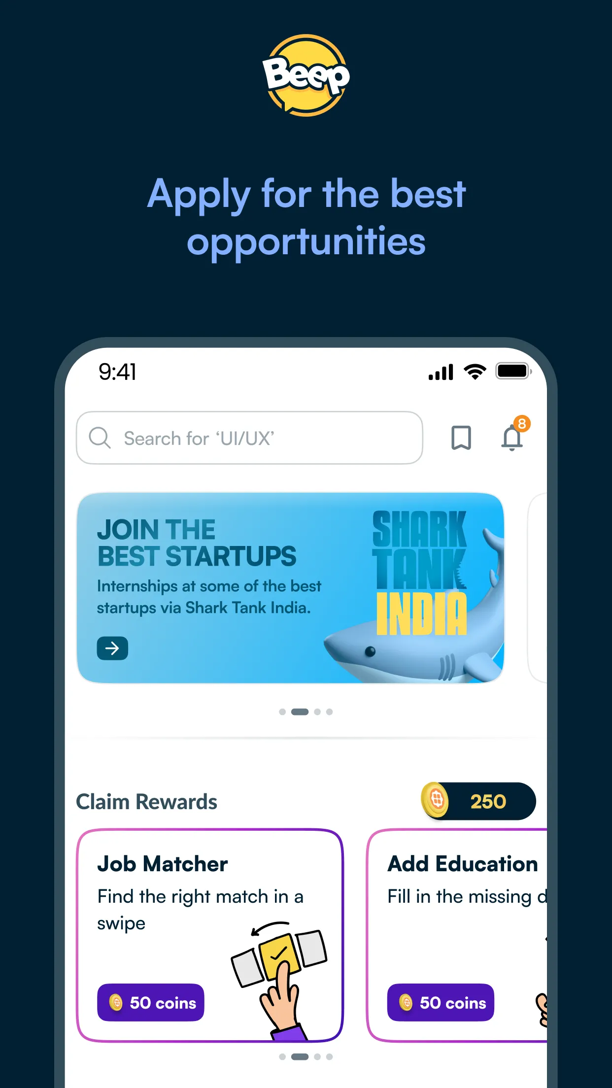 Beep: Internships & Jobs | Indus Appstore | Screenshot