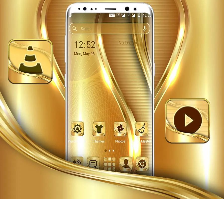 Golden Launcher Theme | Indus Appstore | Screenshot