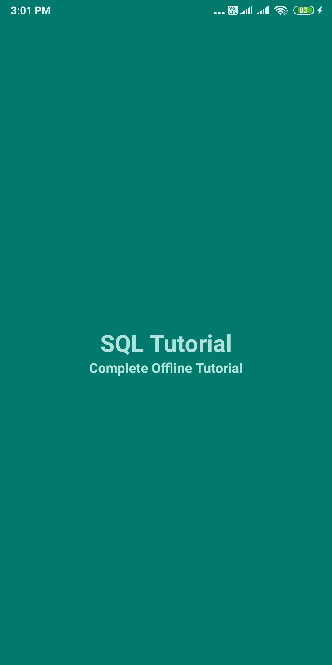 SQL Tutorial | Indus Appstore | Screenshot