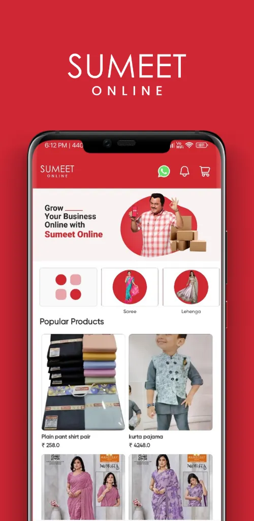 Sumeet - Textile Wholesale App | Indus Appstore | Screenshot