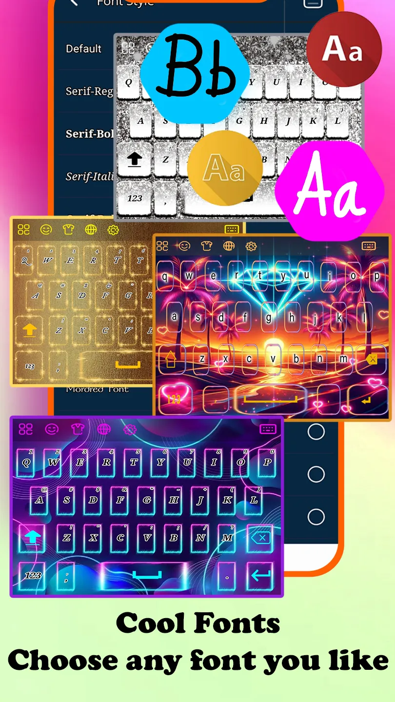 Sunset Beach Palm keyboard | Indus Appstore | Screenshot