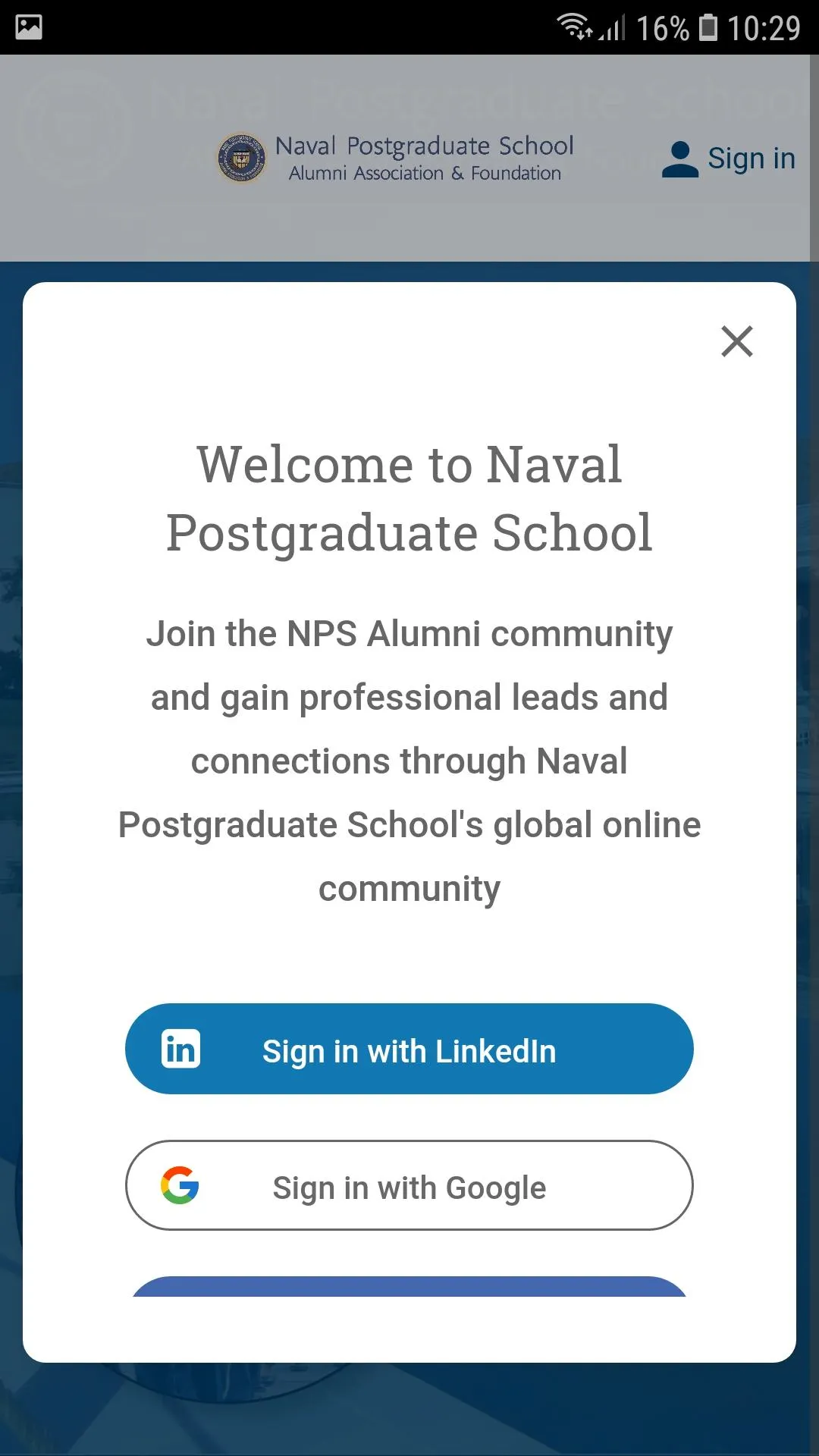 NPS Alumni | Indus Appstore | Screenshot