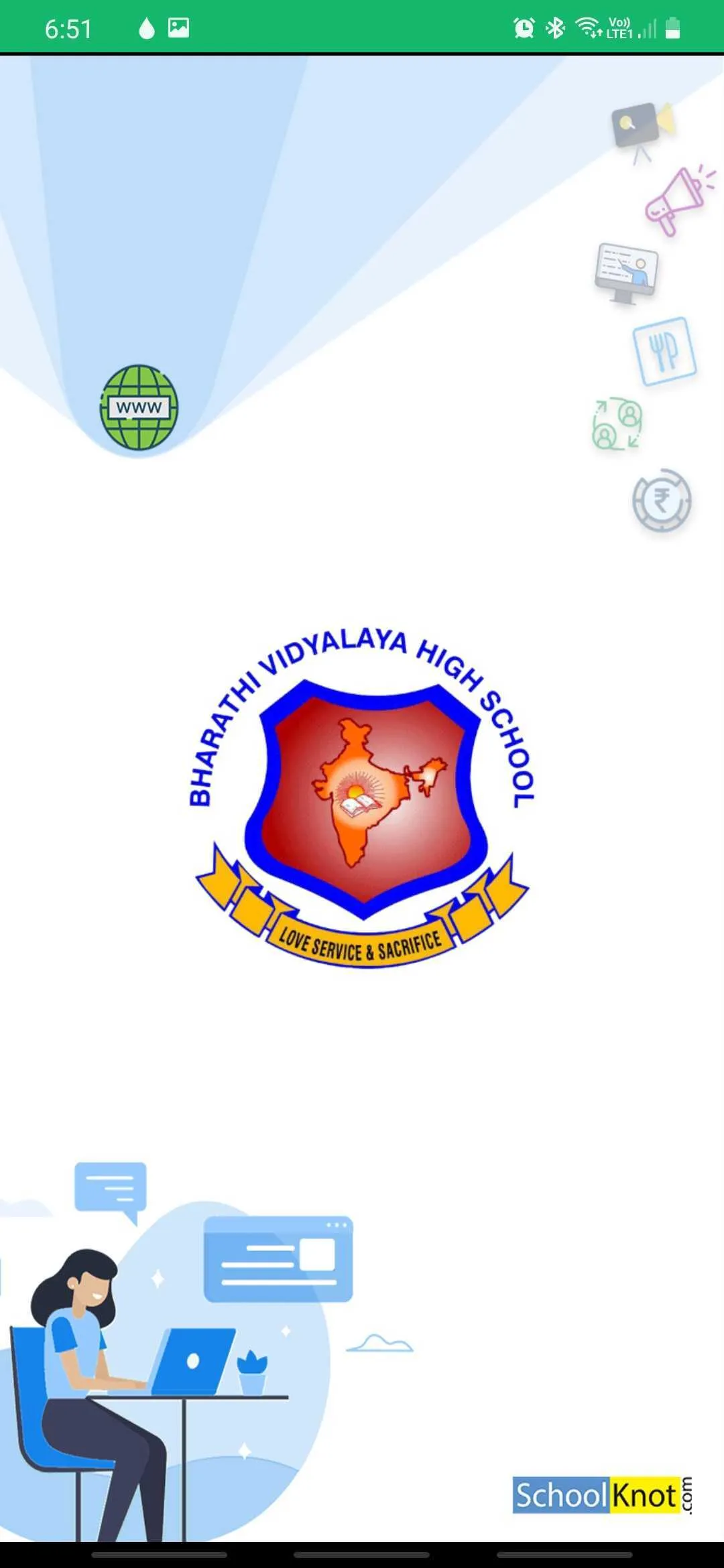 Bharathi Vidyalaya High School | Indus Appstore | Screenshot