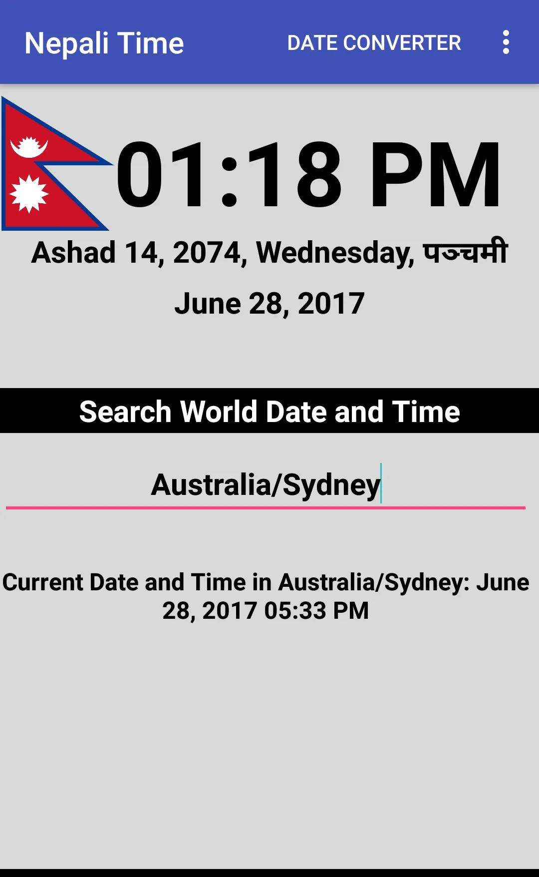 Nepali Date and Time | Indus Appstore | Screenshot