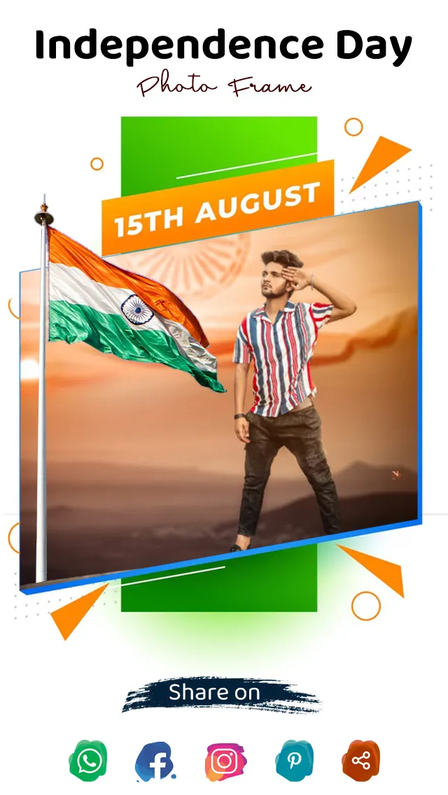 Independence Day Photo Frame | Indus Appstore | Screenshot