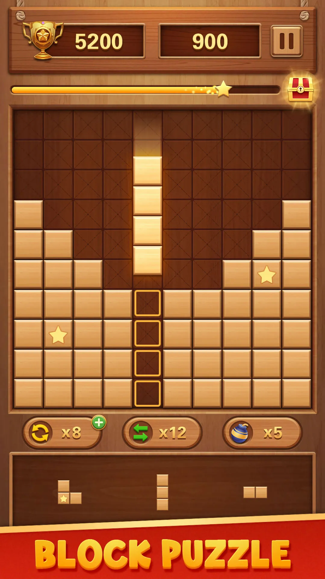 Block Puzzle Wood Blast | Indus Appstore | Screenshot