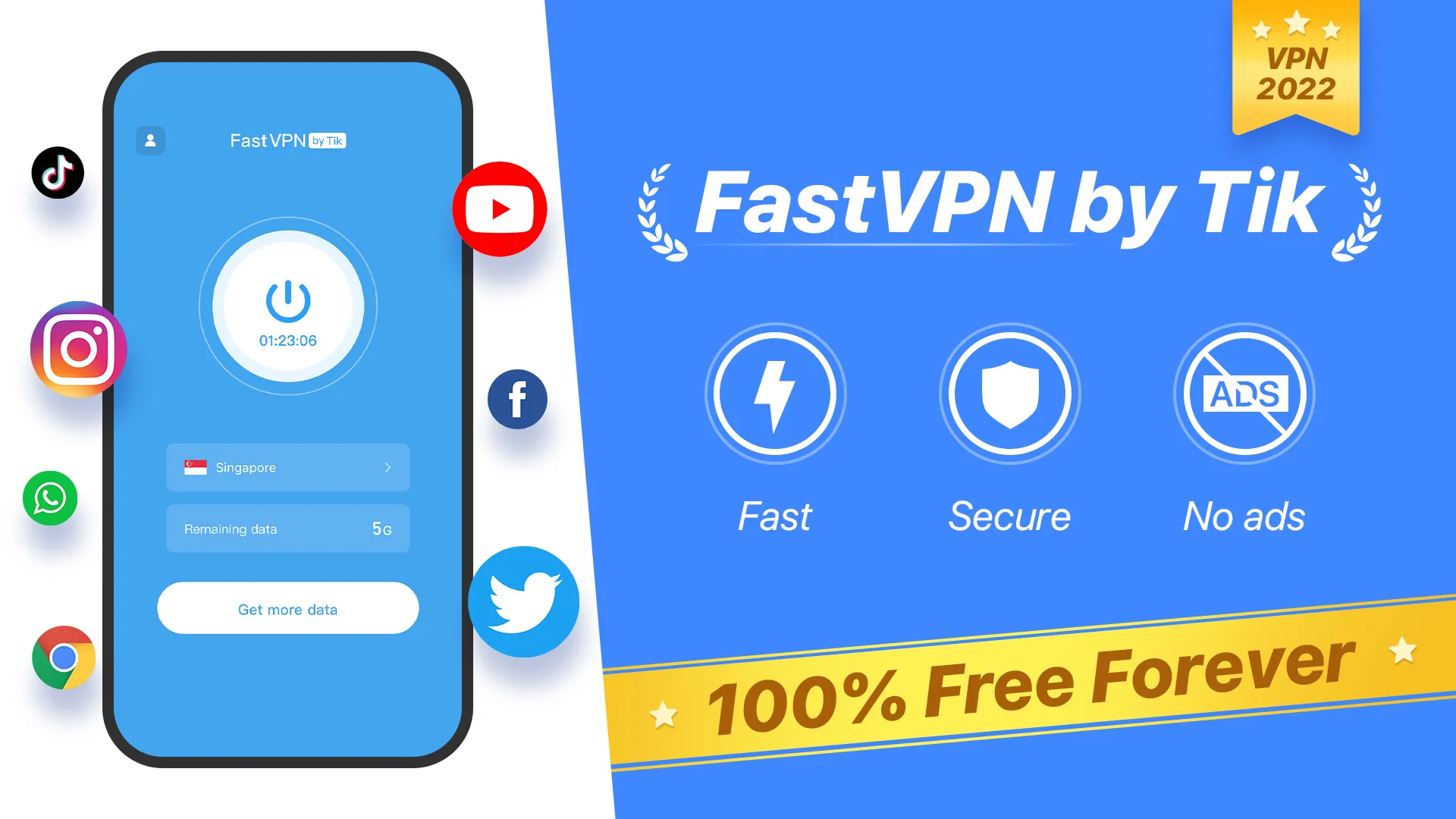 FastVPN by Tik: Fast & Secure | Indus Appstore | Screenshot