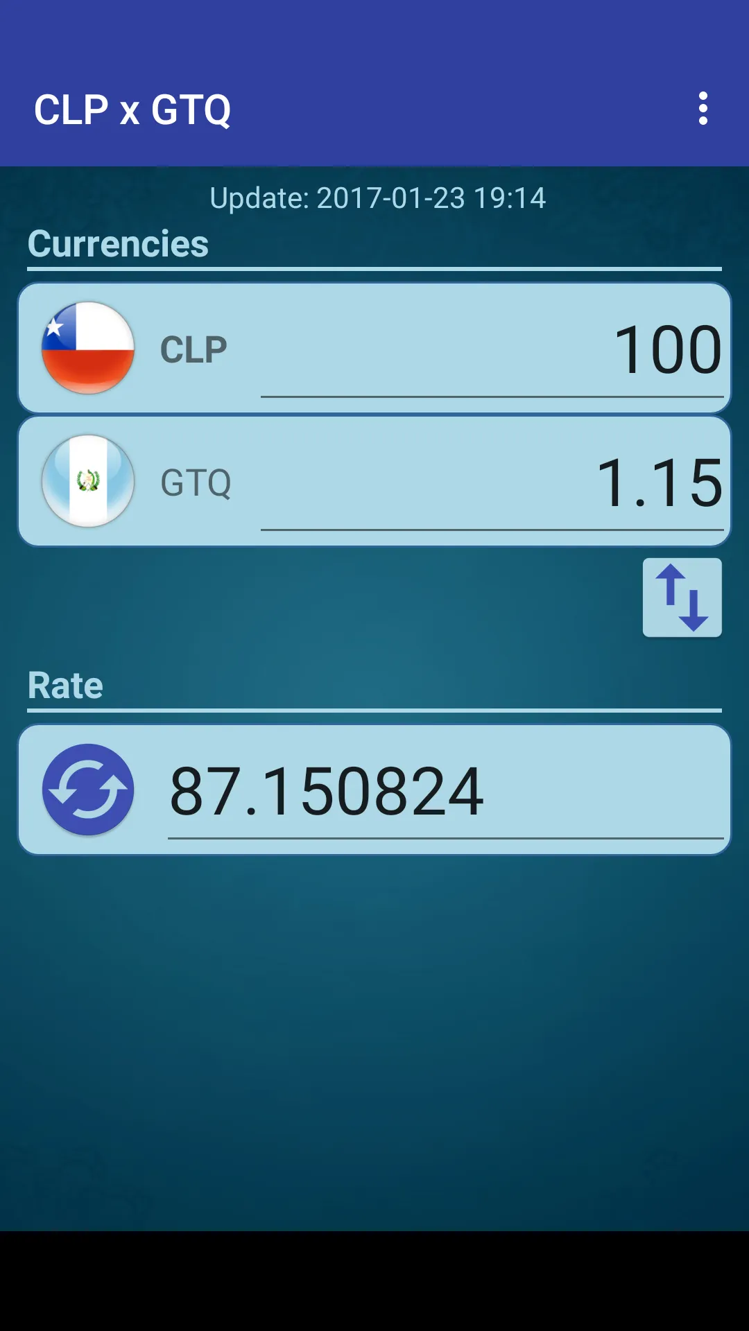 Chile Peso x Guatemala Quetzal | Indus Appstore | Screenshot