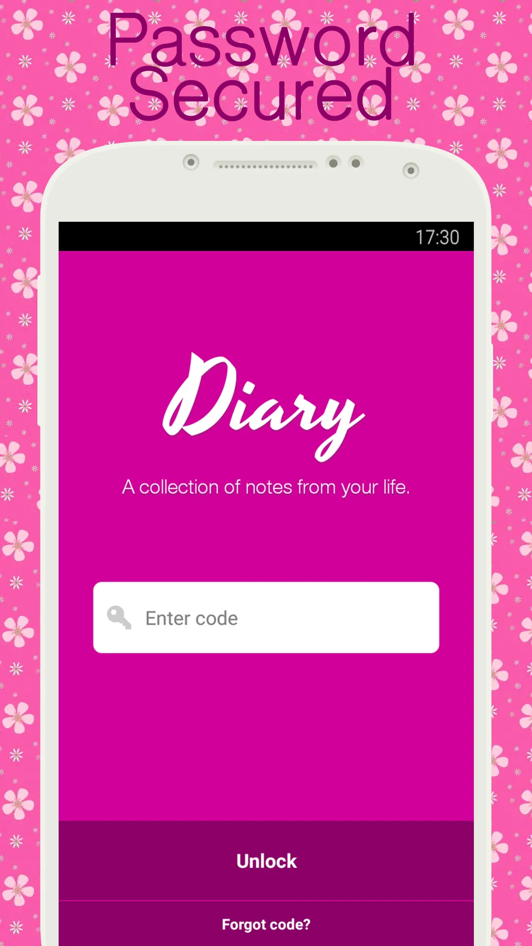 Diary with lock | Indus Appstore | Screenshot